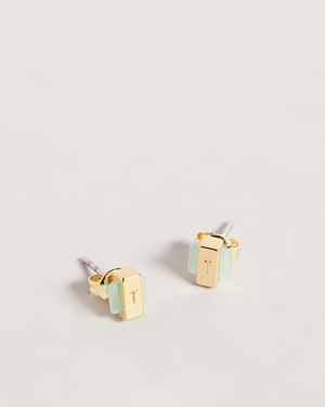 Boucles d'Oreilles Ted Baker Gem Bar Stud Turquoise Bleu Femme | BDI-24201987